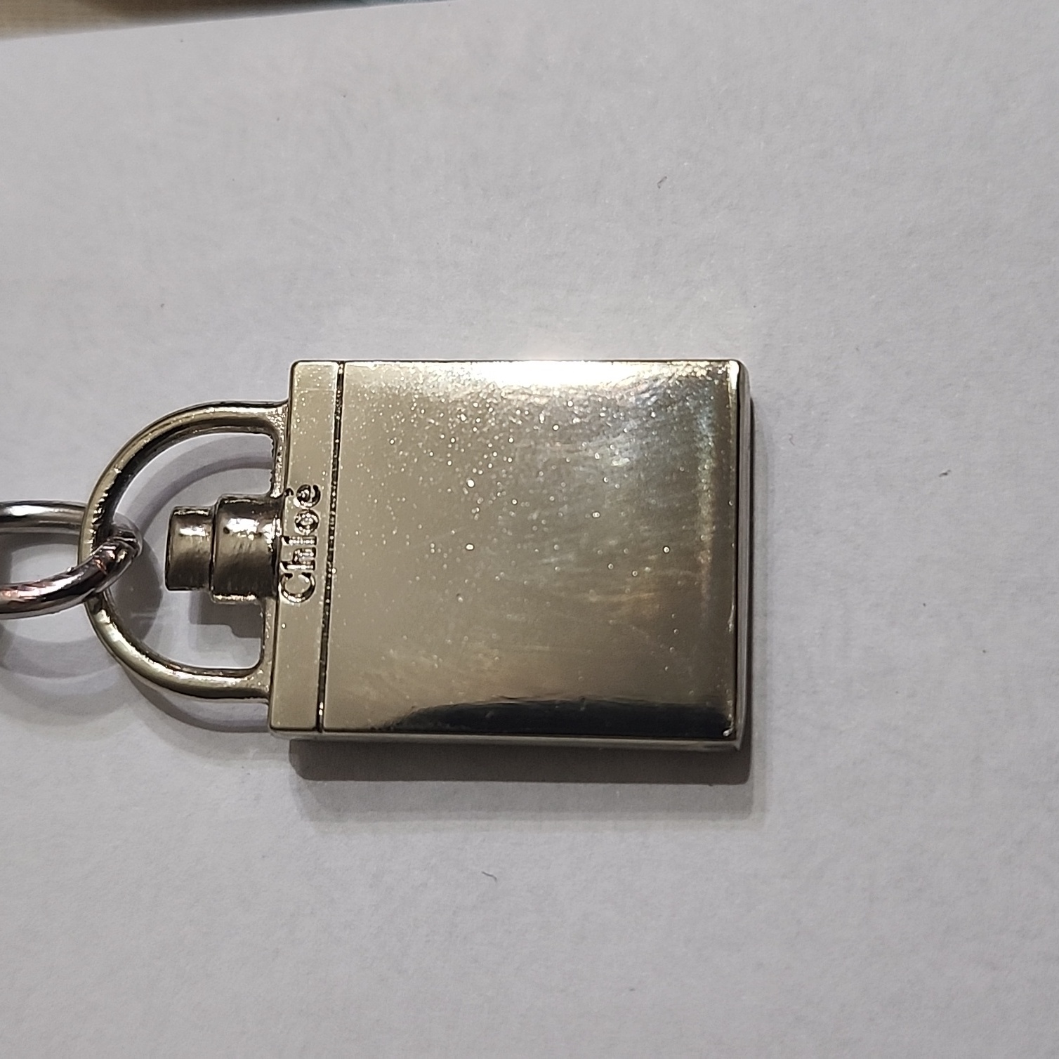 Chloe Parfum Bottle Charm Silvertone On Unbranded Necklace 60$